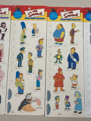 Dark Horse Comics 2001 The Simpsons Pop Out People pack of 4 new