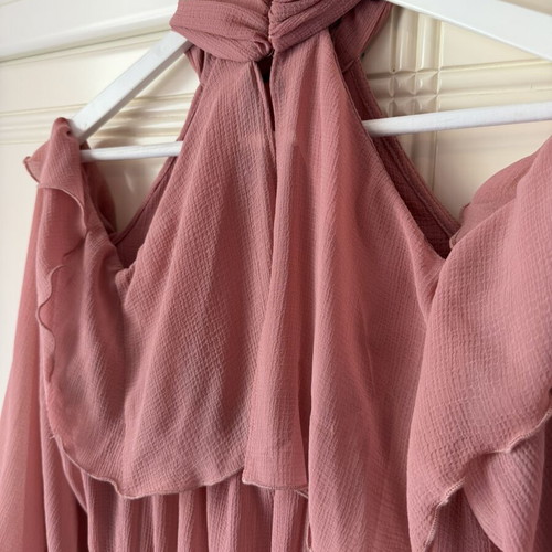 Zara ruffle dress, pink, size S