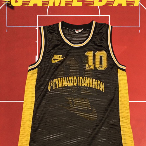 Nike basketball jersey used, 4th Ioannina High School, vintage