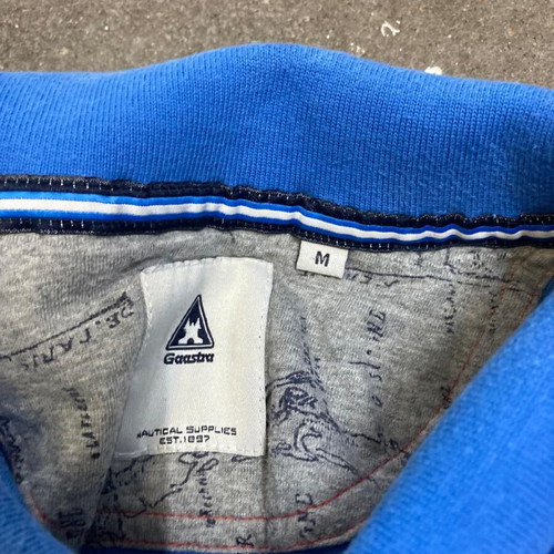 Gaastra Polo shirt M blue with Waterpoort Sneek sleeve detail