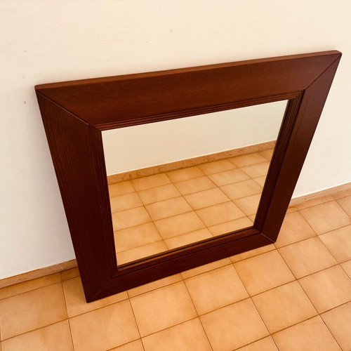 Wall mirror solid wood new 85 x 85