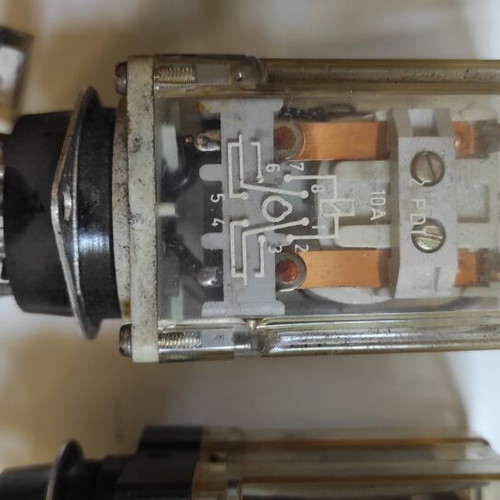 Electrical parts used from elevator control panel