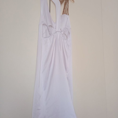 The Knls Medium Satin One-Piece Jumpsuit Like New, White