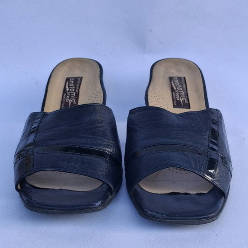 Leather mules 38 Moda Confort made in Italy like new