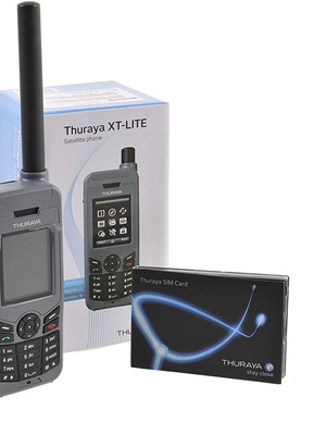 Thuraya XT LITE satellite phone new with global coverage SIM card
