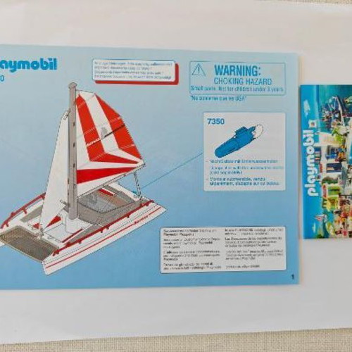 Playmobil 5130 Summer Fun Catamaran with Dolphins like new
