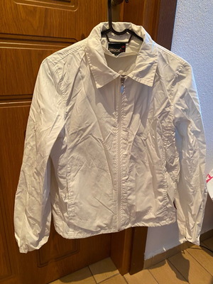 Tresor white jacket with zipper like new, cool spring wear
