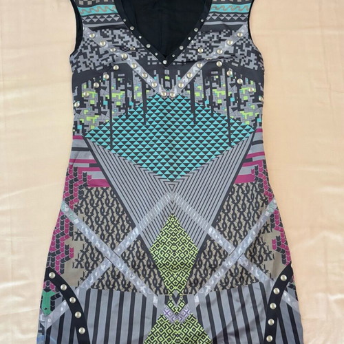 Attrattivo Satin Dress like new, multicolor, size S