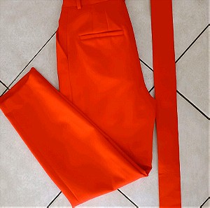 Zara xs ψηλομεσο παντελόνι carrot με αποσπώμενη ζωνη