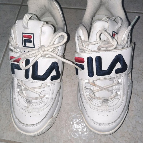 Fila athletic shoes used, white, size 37.5
