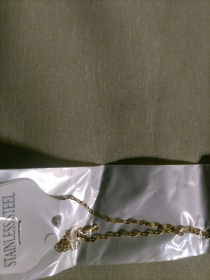 Silver chain with yellow jewelry new
