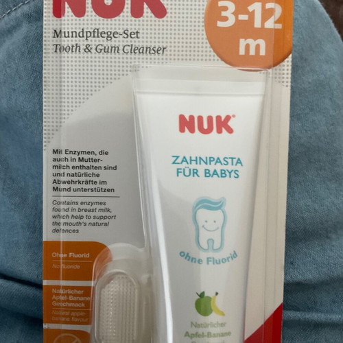NUK toothbrush and toothpaste set for babies