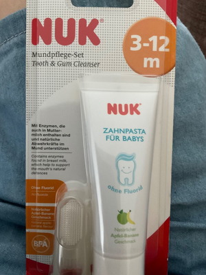 NUK toothbrush and toothpaste set for babies