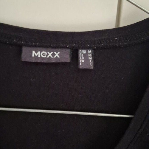 Mexx short sleeve cotton top, black, size M