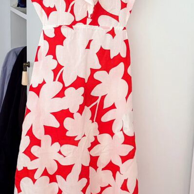 Summer dress Vero Moda small, new, white and red