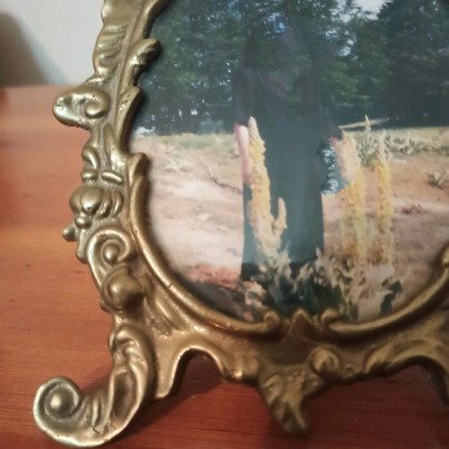 Bronze Victoria Style Photo Frame like new, ornate carved design