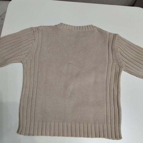 La Redoute beige knitted sweater 6 years 100% cotton