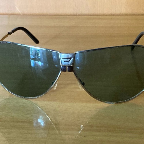 Diesel DS0050 sunglasses like new, green and gold