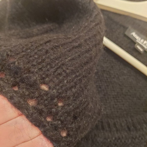 Women's knitted dress like new, black