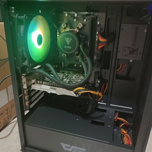 Desktop computer used with AMD Ryzen 3 3100, GTX 950, 8GB RAM