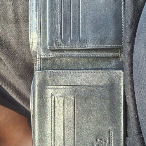 Rocco Barocco men's wallet like new, genuine leather, black