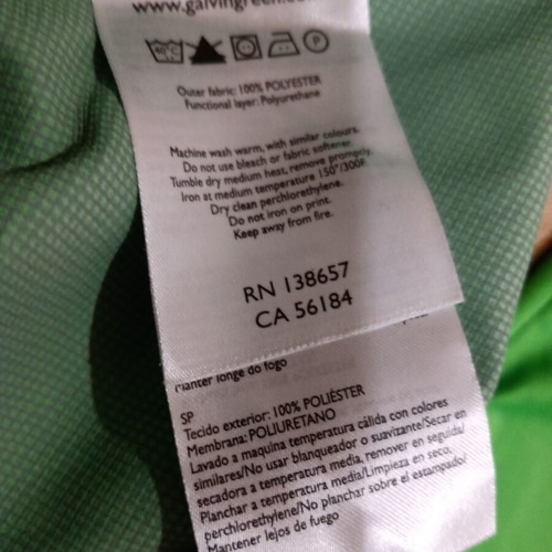 Galvin Green Interface IFC-1 Jacket Size M Waterproof Like New