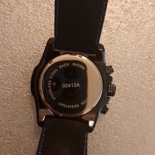 Jean Patrick wristwatch men's new, waterproof, black and blue