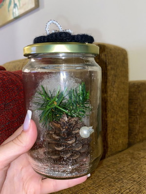 Christmas decorative vase