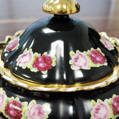 Classic porcelain fondue pot Schumann Bavaria vintage 1950