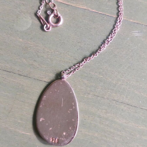 Silver Eye Necklace 925 like new