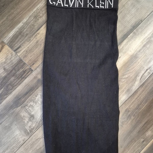 Calvin Klein skirt new, black cotton ribbed