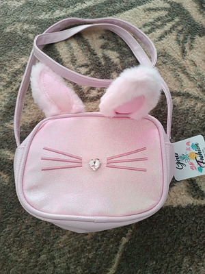 Children's crossbody bag pink rabbit new