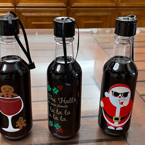 Original decorative bottles for Christmas tree new