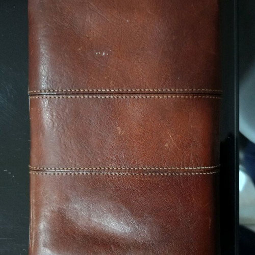 Leather women's wallet JD like new, brown, large