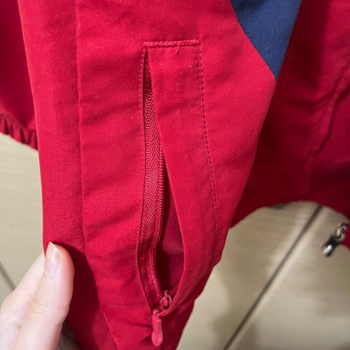 Adidas windbreaker jacket new, size 14 years, blue and red