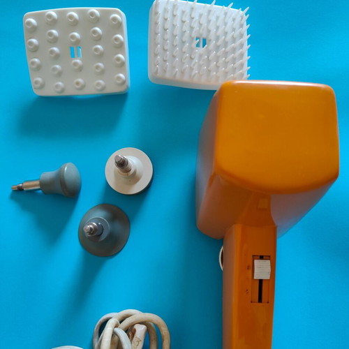 Vintage ABC Model 410 Massage Device used with 5 attachments