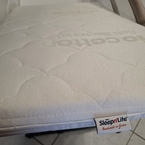 Sleepn'Life Baby Cot Mattress Latex+Cotton like new 45x80x6