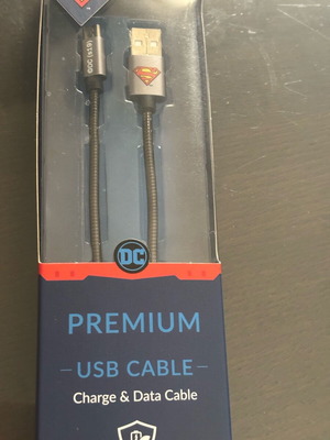 Καλώδιο USB to Micro usb Superman 1m καινούργιο μεταλλικό