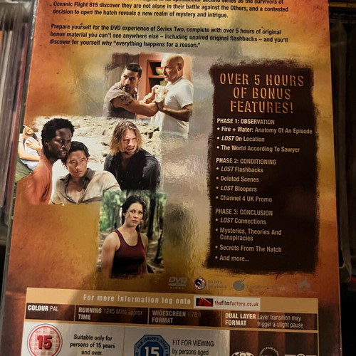 Lost Season 2 Boxset DVD like new, complete