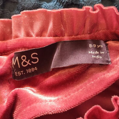 Marks & Spencer velour dress used for 8-9 years old, red pink