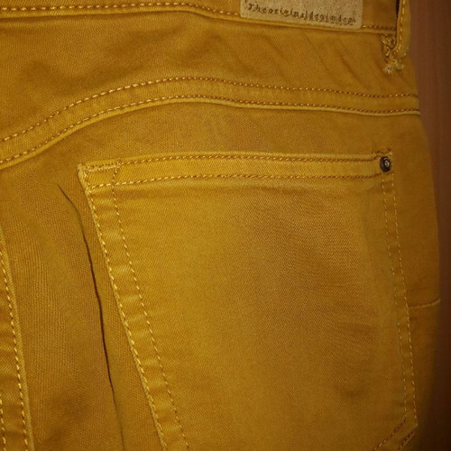 Mustard skinny pants Pull&Bear used, cotton