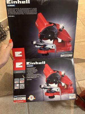 Einhell GC CS 85 E Chainsaw Sharpening Device like new