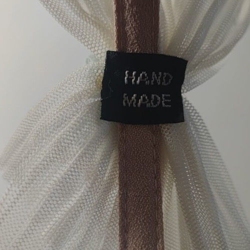 Children's handmade headband new, beige