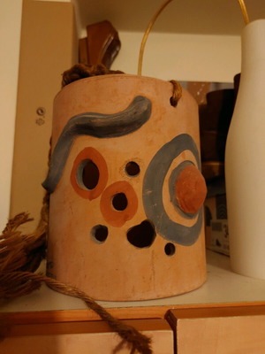 Ethnic ceiling light rare, like new, from Peru