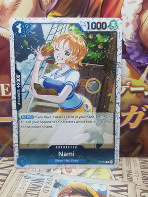 One Piece Nami Card near mint