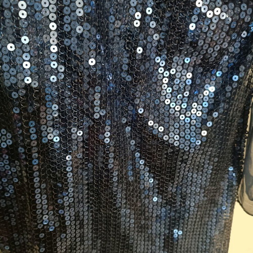 Rinascimento blue blouse with sequins like new, evening wear
