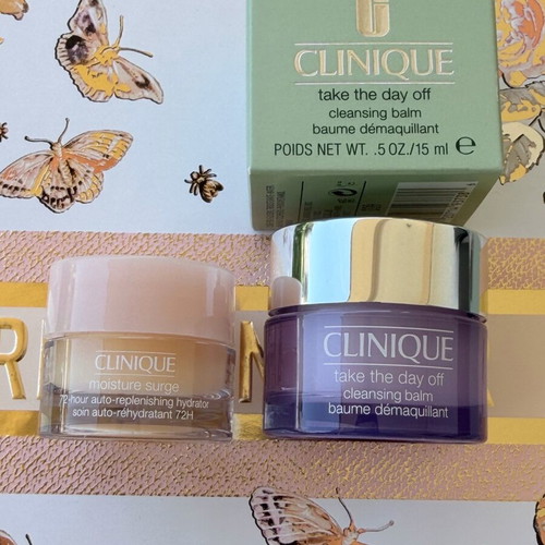 Clinique Moisture Surge and Take The Day Off mini set new