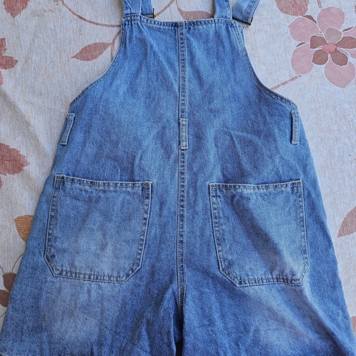 Kids denim overalls used, blue, size 10 years