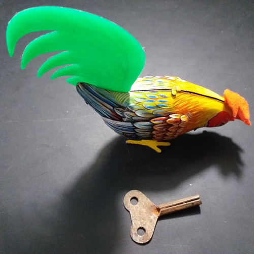 Wind-up Rooster Köhler Germany 1950 like new