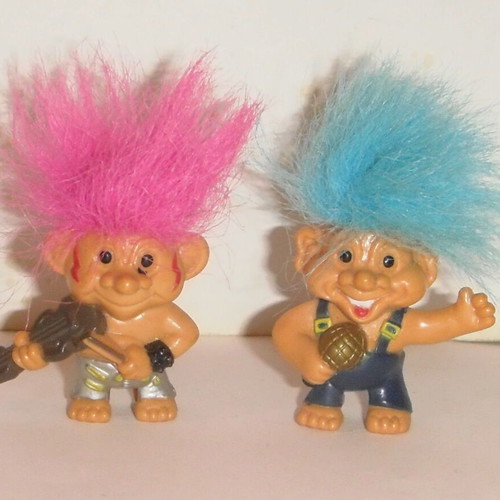Pack of 2 old rare Wishful figures